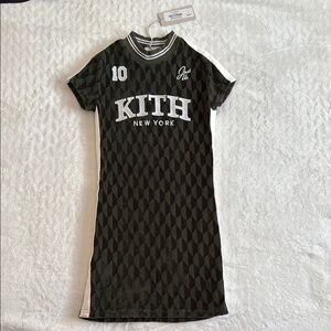 Kith New York Olive and White Dress